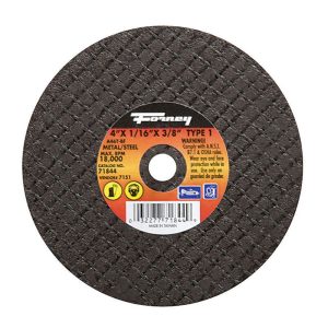 Forney 4 in. D X 3/8 in. Aluminum Oxide Metal Cut-Off Wheel 1 pc