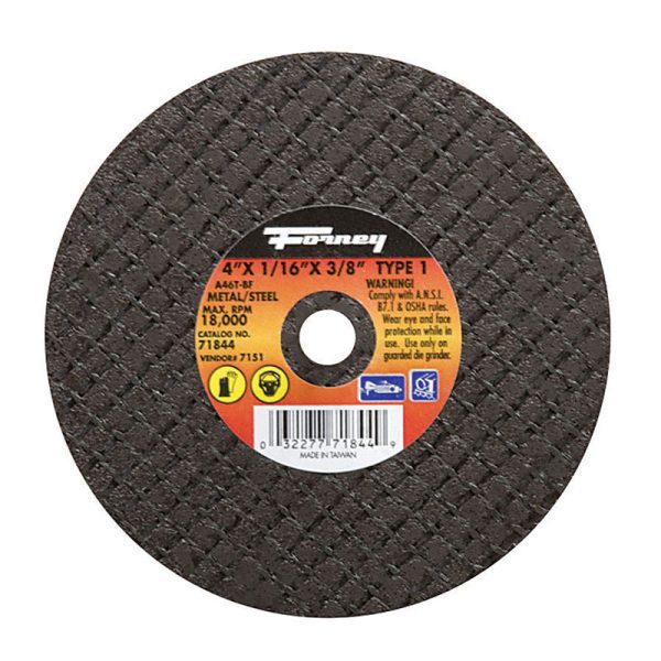 Forney 4 in. D X 3/8 in. Aluminum Oxide Metal Cut-Off Wheel 1 pc