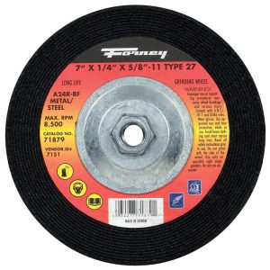 Forney 7 in. D X 5/8 in. in. Metal Grinding Wheel