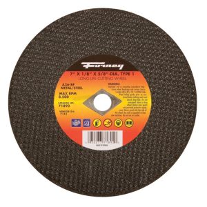 Forney 7 in. D X 5/8 in. Aluminum Oxide Metal Cut-Off Wheel 1 pc