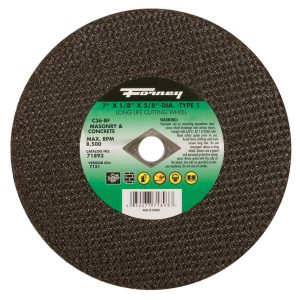Forney 7 in. D X 5/8 in. Silicon Carbide Masonry Cutting Wheel 1 pc