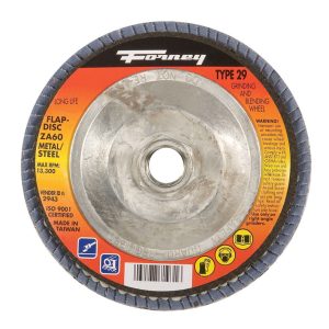 Forney 4-1/2 in. D X 5/8-11 in. Zirconia Aluminum Oxide Flap Disc 60 Grit 1 pc