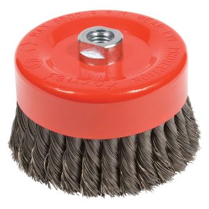 Forney 6 in. D X 5/8 in. Knotted Steel Cup Brush 6500 rpm 1 pc