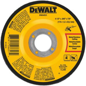 DeWalt 4-1/2 in. D X 7/8 in. Aluminum Oxide Cut-Off Wheel 1 pc