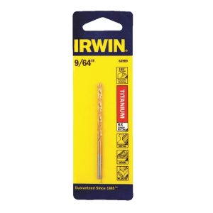 Irwin 9/64 in. X 2-7/8 in. L High Speed Steel Drill Bit 1 pc