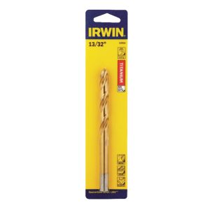 Irwin 13/32 in. X 5-1/4 in. L High Speed Steel Drill Bit 1 pc