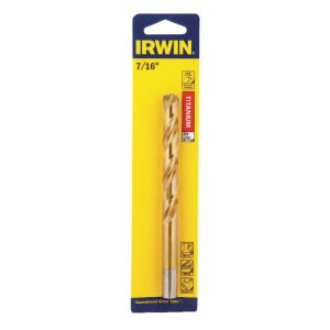 Irwin 7/16 in. X 5-1/2 in. L High Speed Steel Drill Bit 1 pc