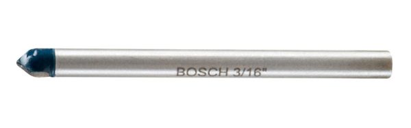 Bosch 3/16 in. X 4 in. L Carbide Tipped Glass and Tile Bit 1 pc