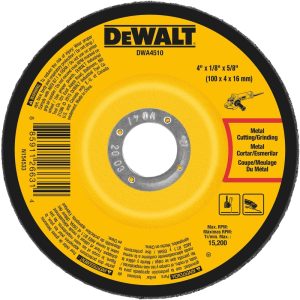 DeWalt 4-1/2 in. D X 7/8 in. Aluminum Oxide Cutting/Grinding Wheel 1 pc