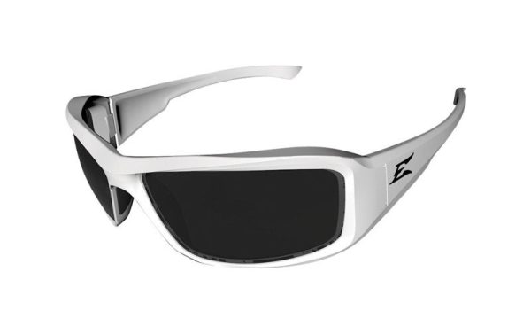 Edge Eyewear Brazeau Safety Glasses Smoke Lens White Frame 1 pc