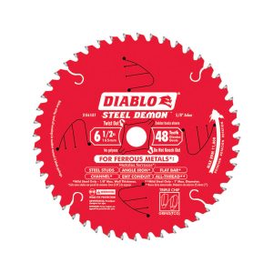 Diablo Steel Demon 6-1/2 in. D X 5/8 in. Carbide Tipped Steel Circular Saw Blade 48 teeth 1 pc