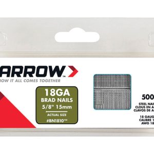 Arrow BN18 18 Ga. X 5/8 in. L Galvanized Steel Brad Nails 1000 pk 0.32 lb