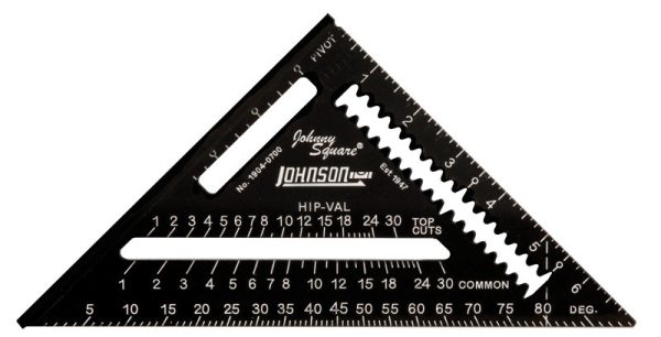 Johnson 7 in. L X 10 in. H Aluminum Rafter Square