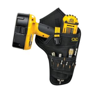 CLC 1 pocket Polyester Fabric Drill Holster 6 in. L X 11 in. H Black