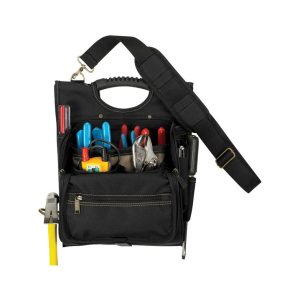 CLC 4 in. W X 15.25 in. H Polyester Electrician's Pouch 21 pocket Black/Tan 1 pc