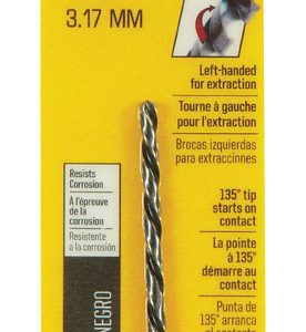 Irwin 1/8 in. X 2-3/4 in. L High Speed Steel Left Hand Drill Bit 1 pc