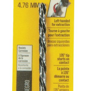 Irwin 3/16 in. X 3-1/2 in. L High Speed Steel Left Hand Drill Bit 1 pc