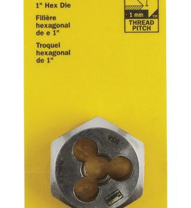 Irwin Hanson High Carbon Steel Metric Hexagon Die 8 - 1.00 mm 1 pc