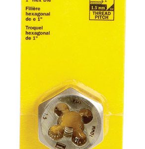 Irwin Hanson High Carbon Steel Metric Hexagon Die 10 - 1.50 mm 1 pc
