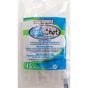Surebonder 0.27 in. D X 4 in. L Cool Shot Mini Glue Sticks Clear 15 pk