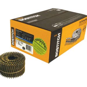 Bostitch 2-1/2 in. 13 Ga. Angled Coil Galvanized Siding Nails 15 deg 3600 pk
