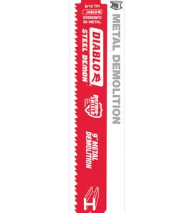 Diablo 9 in. Bi-Metal Dual Tooth Reciprocating Saw Blade 8/10 TPI 5 pk
