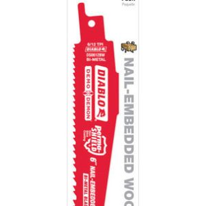Diablo 6 in. Bi-Metal Reciprocating Saw Blade 6/12 TPI 5 pk
