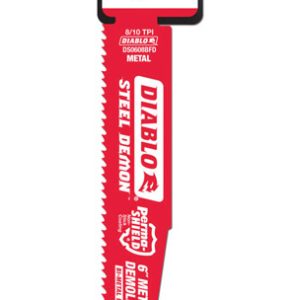 Diablo Steel Demon 6 in. Bi-Metal Dual Tooth Reciprocating Saw Blade 8/10 TPI 2 pk