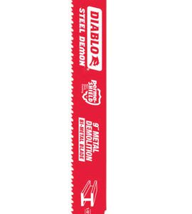 Diablo Steel Demon 9 in. Bi-Metal Dual Tooth Reciprocating Saw Blade 8/10 TPI 2 pk