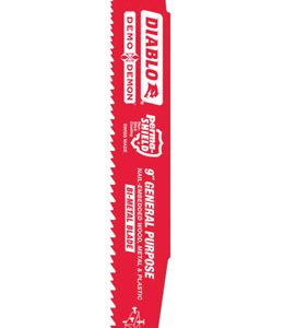 Diablo Demo Demon 9 in. Bi-Metal Variable Tooth Reciprocating Saw Blade 8/14 TPI 2 pk
