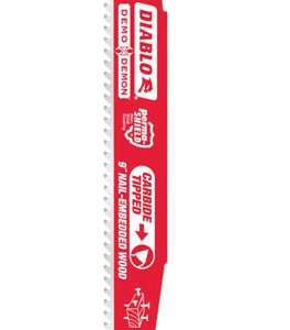 Diablo Demo Demon 9 in. Carbide Reciprocating Saw Blade 6 TPI 1 pc