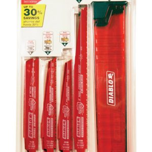 Diablo 6 and 9 in. Bi-Metal Reciprocating Saw Blade Set Multi TPI 14 pc