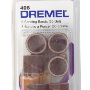 Dremel 0.5 in. D X 1/2 in. L Emery Drum Sander Bands 60 Grit Coarse 6 pc