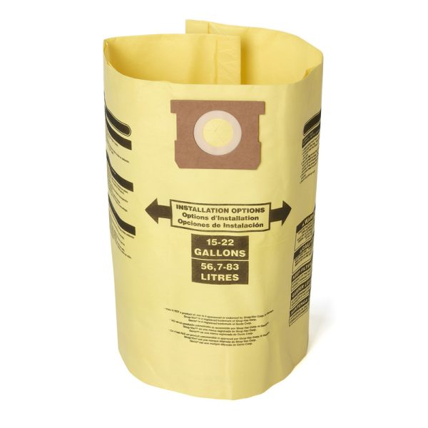 Craftsman Shop-Vac 1 in. L X 7 in. W Wet/Dry Vac Filter Bag 15-22 gal 2 pc