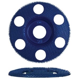 King Arthur's Tools Holey Galahad 4 in. Tungsten Carbide Bolt-On Sanding Disc 90 Grit Coarse 1 pk