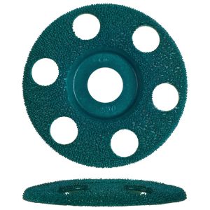 King Arthur's Tools Holey Galahad 4 in. Tungsten Carbide Bolt-On Sanding Disc Fine 1 pk