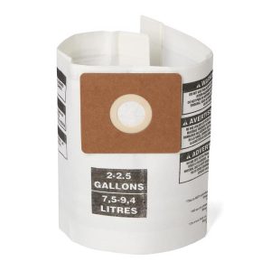 Craftsman 2 in. L X 8 in. W Wet/Dry Vac Filter Bag 2 to 2-1/2 gal 1 pc