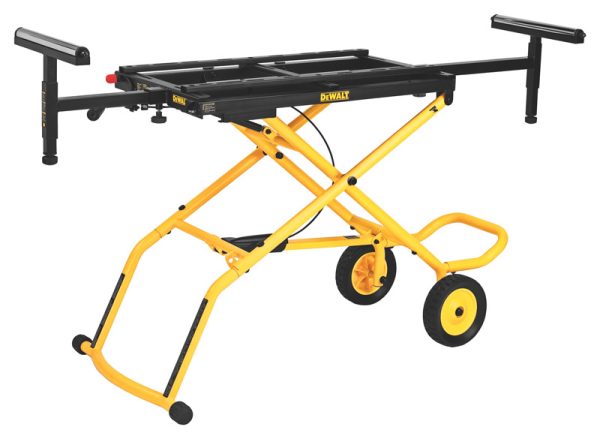 DEWALT Metal 98 in. L X 32-1/2 in. H X 59.5 in. W Miter Saw Stand Yellow 1 pc