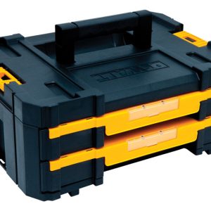 DeWalt TSTAK 17 in. Double Shallow Drawers Tool Box Black