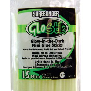 Surebonder GloStik .27 in. D X 4 in. L Glow-in-the-Dark Glue Sticks Green 15 pk