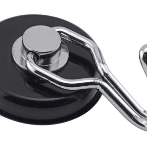 Magnet Source .29 in. L X 1.5 in. W Black Rotating Magnetic Hook 65 lb. pull 1 pc