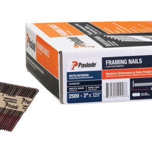 Paslode RounDrive 3 in. 16 Ga. Straight Strip Brite Framing Nails 30 deg 5000 pk