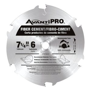 Freud Avanti Pro 7-1/4 in. D X 5/8 in. Carbide Tipped Fiber Cement Blades 6 teeth 1 pk