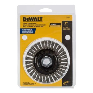 DeWalt 4 in. Crimped/Knotted Wire Wheel Brush Stainless Steel 20000 rpm 1 pc