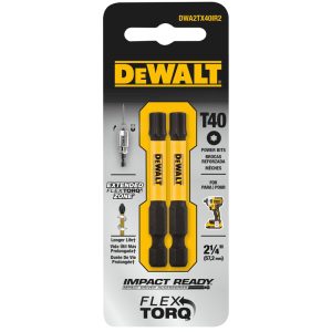 DeWalt Impact Ready Torx T40 X 2 in. L Screwdriver Bit 2 pc