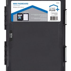 Home Plus Letter Size Plastic Side Opening Storage Clipboard