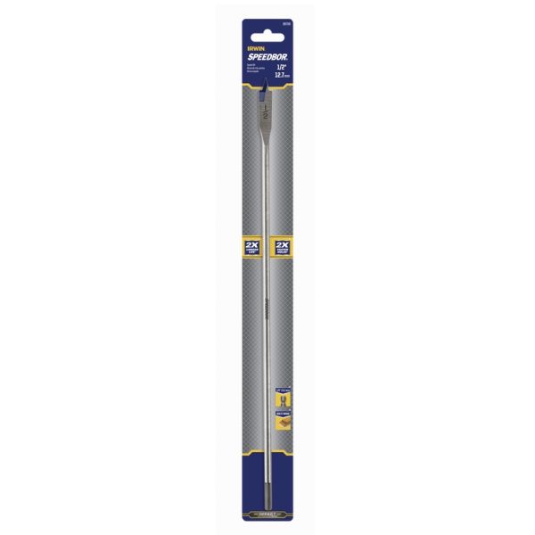 Irwin Speedbor 1/2 in. X 16 in. L Carbon Steel Wood Boring Bit 1 pc