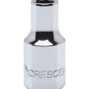 Crescent 6 mm X 1/4 in. drive Metric 6 Point Standard Socket 1 pc