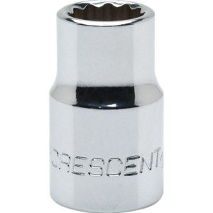 Crescent 15 mm X 3/8 in. drive Metric 12 Point Standard Socket 1 pc