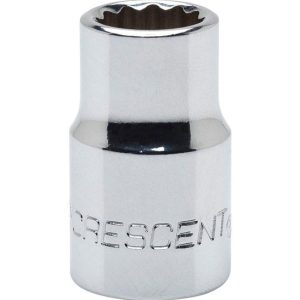 Crescent 21 mm X 3/8 in. drive Metric 12 Point Standard Socket 1 pc